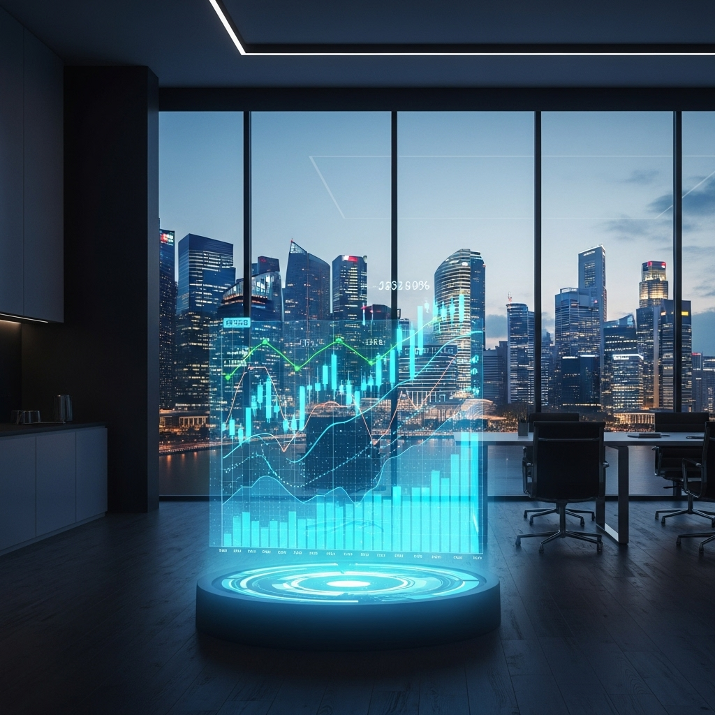 AI dashboard showing improved cash flow and financial forecasting